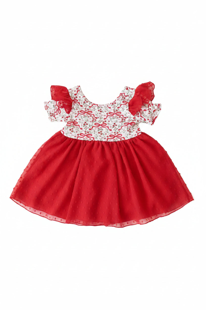 Leotard Red Bows Dress