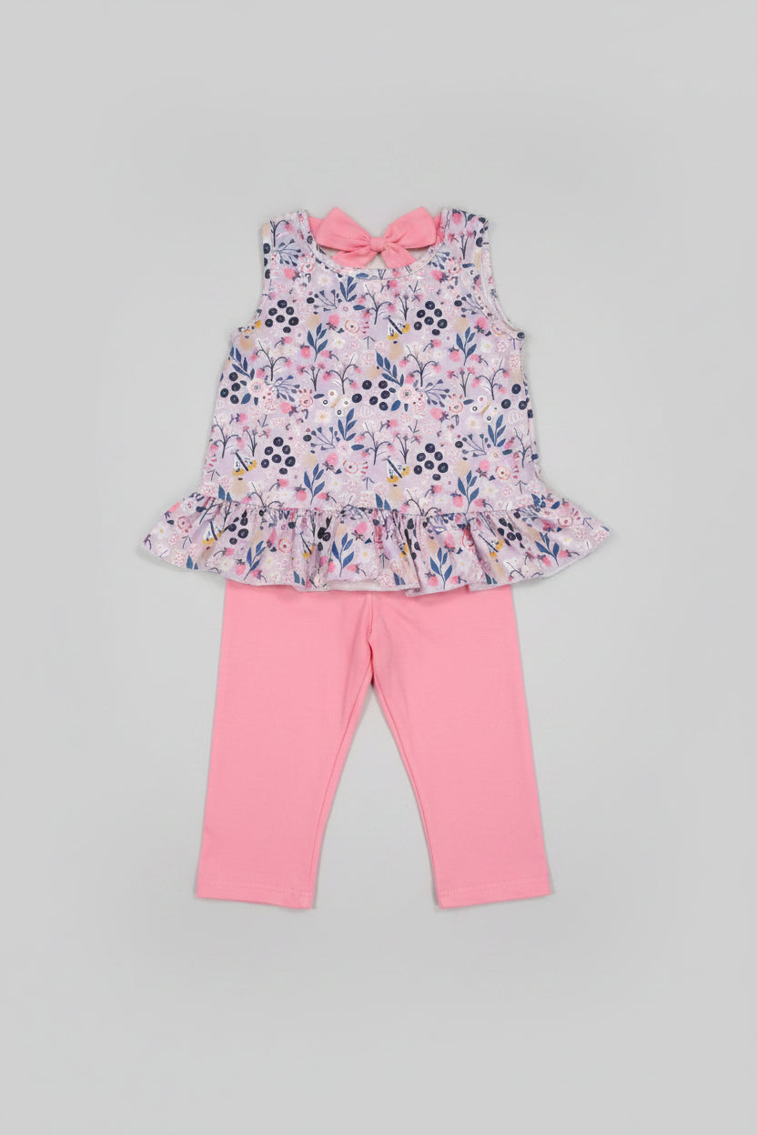 Blueberry Breeze Girls Capri Set