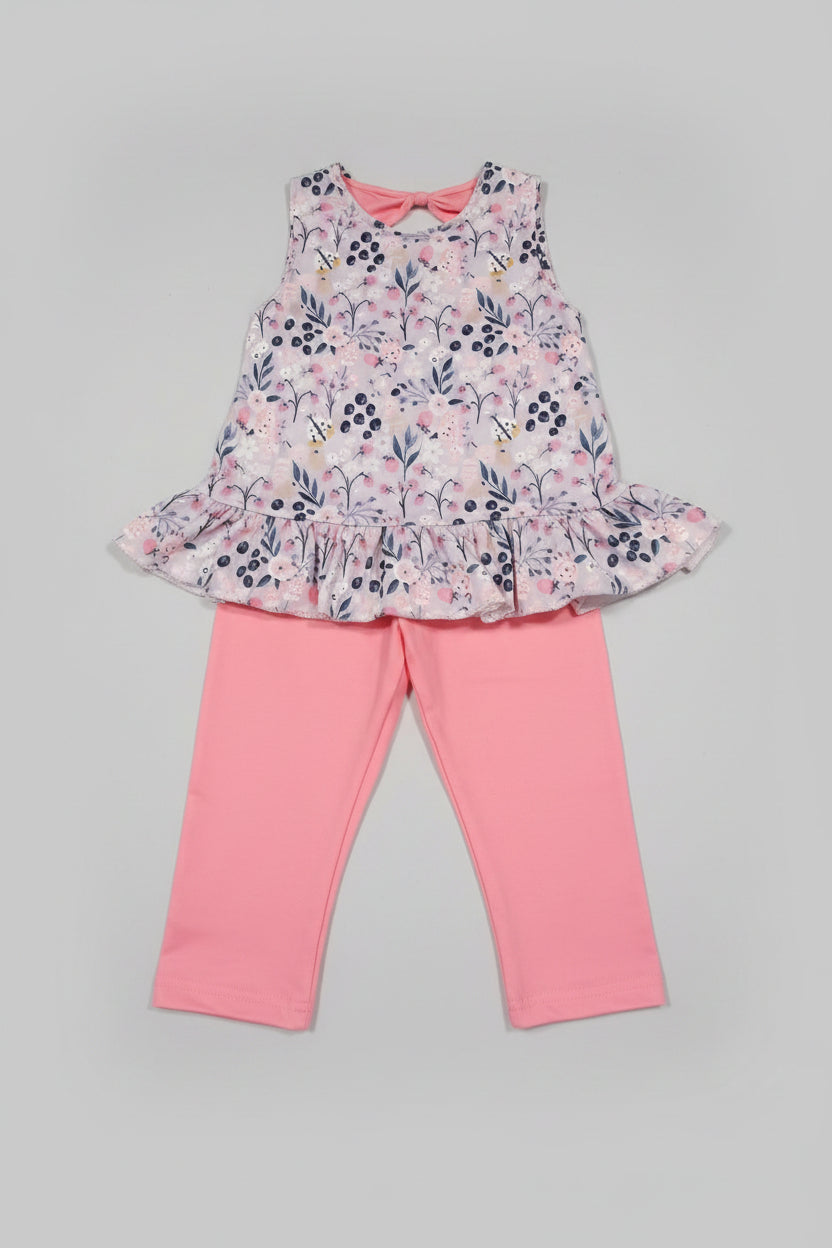 Blueberry Breeze Girls Capri Set