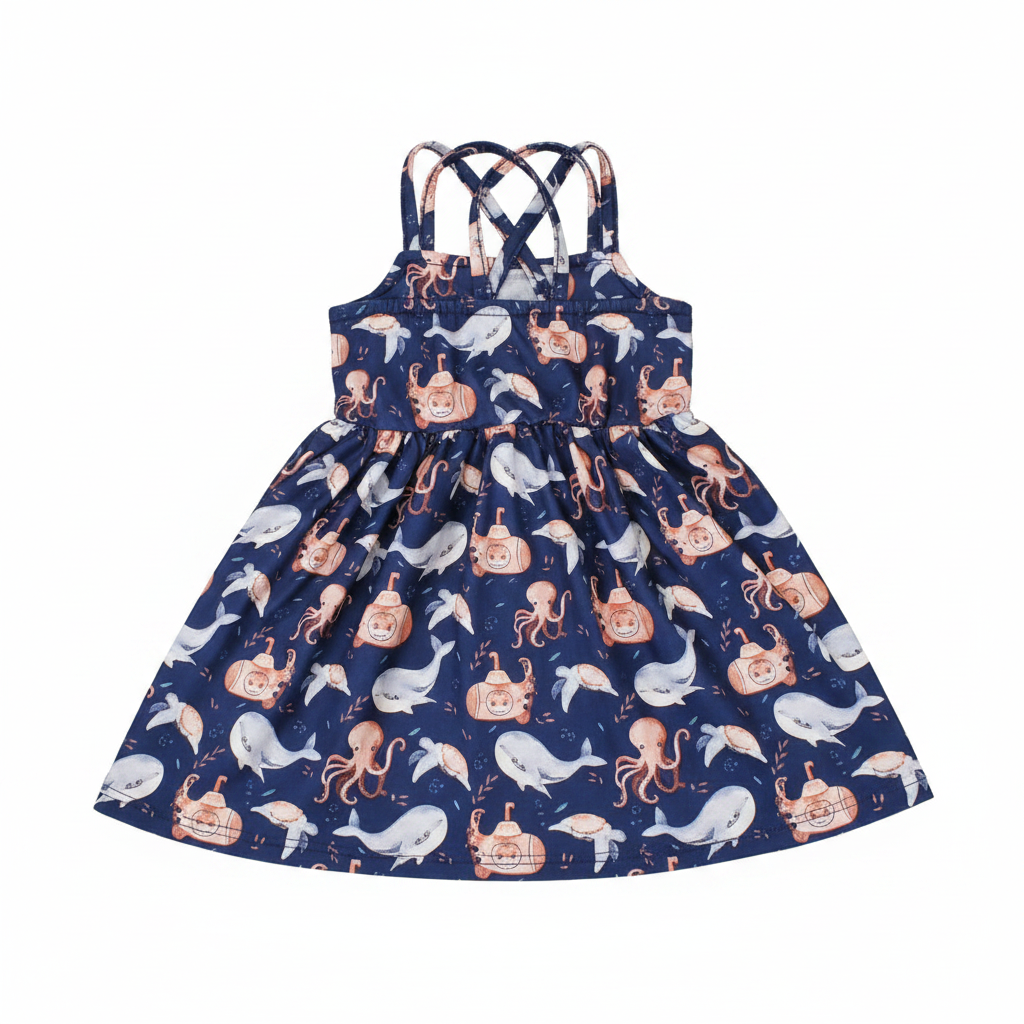 Ocean Explorers Sundress 2T back view